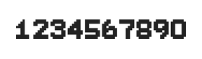 7×9数字点阵字体 ddN79BB0638