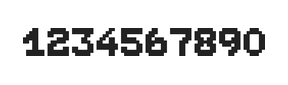7×9数字点阵字体 ddN79BB0654