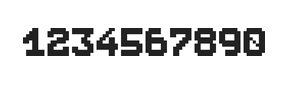 7×9数字点阵字体 ddN79BB0655