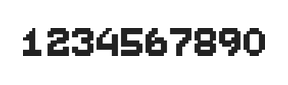 7×9数字点阵字体 ddN79BB0664