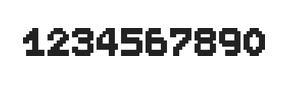7×9数字点阵字体 ddN79BB0673