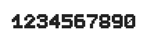 7×9数字点阵字体 ddN79BB0694