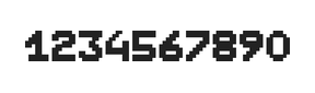 7×9数字点阵字体 ddN79BB0718