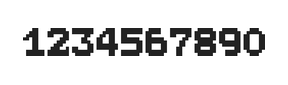 7×9数字点阵字体 ddN79BB0727