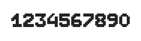 7×9数字点阵字体 ddN79BB0729