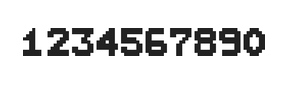 7×9数字点阵字体 ddN79BB0769