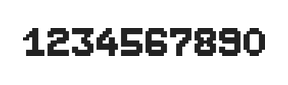 7×9数字点阵字体 ddN79BB0791