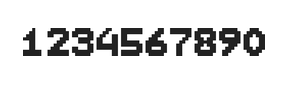7×9数字点阵字体 ddN79BB0911