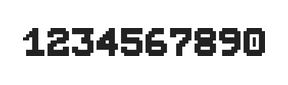 7×9数字点阵字体 ddN79BB0922