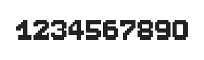7×9数字点阵字体 ddN79BB0937