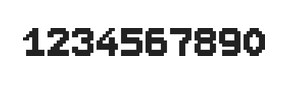 7×9数字点阵字体 ddN79BB0966