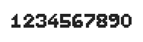 7×9数字点阵字体 ddN79BB0971