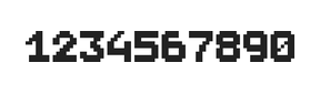 7×9数字点阵字体 ddN79BB0991