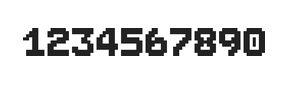 7×9数字点阵字体 ddN79BB1018