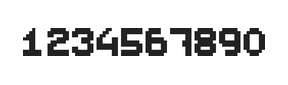 7×9数字点阵字体 ddN79BB1031