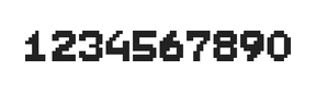 7×9数字点阵字体 ddN79BB1047