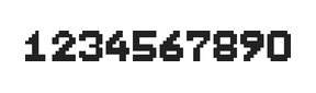 7×9数字点阵字体 ddN79BB1055