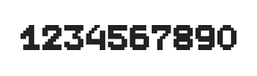 7×9数字点阵字体 ddN79BB1057