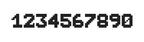 7×9数字点阵字体 ddN79BB1081