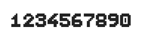 7×9数字点阵字体 ddN79BB1150