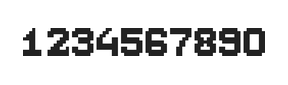 7×9数字点阵字体 ddN79BB1174