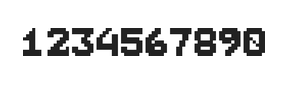 7×9数字点阵字体 ddN79BB1178