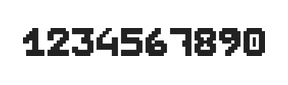 7×9数字点阵字体 ddN79BB1213