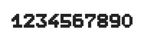 7×9数字点阵字体 ddN79BB1220