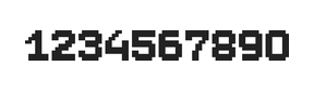 7×9数字点阵字体 ddN79BB1299