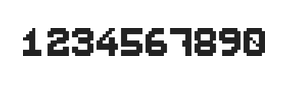 7×9数字点阵字体 ddN79BB1323