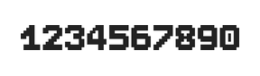 7×9数字点阵字体 ddN79BB1329