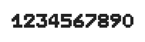 7×9数字点阵字体 ddN79BB1340
