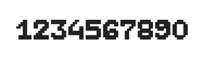 7×9数字点阵字体 ddN79BB1345