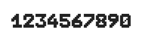 7×9数字点阵字体 ddN79BB1346