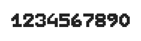 7×9数字点阵字体 ddN79BB1381