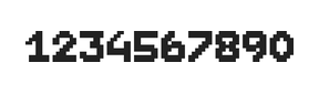 7×9数字点阵字体 ddN79BB1389