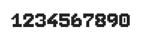 7×9数字点阵字体 ddN79BB1390