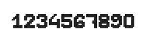 7×9数字点阵字体 ddN79BB1418