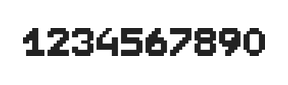 7×9数字点阵字体 ddN79BB1427