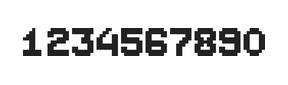 7×9数字点阵字体 ddN79BB1435