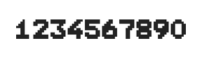 7×9数字点阵字体 ddN79BB1445