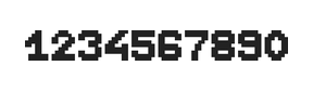 7×9数字点阵字体 ddN79BB1446