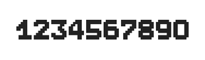 7×9数字点阵字体 ddN79BB1450