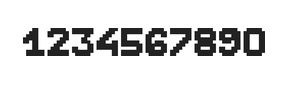 7×9数字点阵字体 ddN79BB1466
