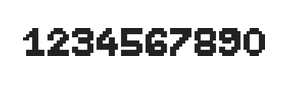 7×9数字点阵字体 ddN79BB1467
