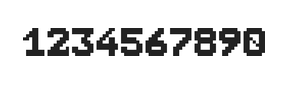7×9数字点阵字体 ddN79BB1479