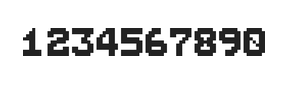 7×9数字点阵字体 ddN79BB1494