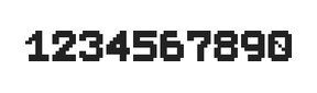 7×9数字点阵字体 ddN79BB1534