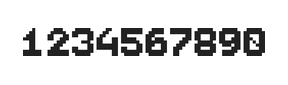 7×9数字点阵字体 ddN79BB1541