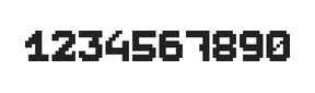 7×9数字点阵字体 ddN79BB1546